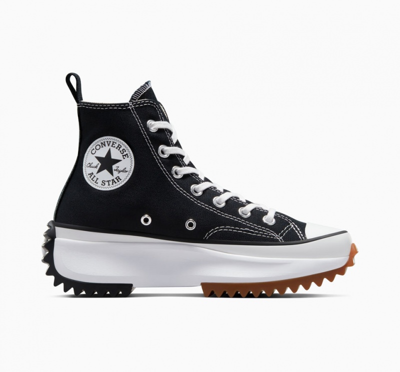 Converse Run Star Hike Platform Zwart Wit | 4182-KYCPQ