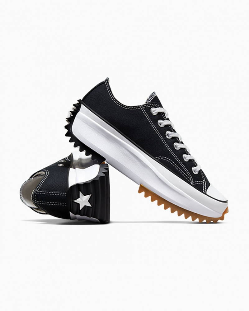 Converse Run Star Hike Platform Zwart Wit | 4876-ILKYF