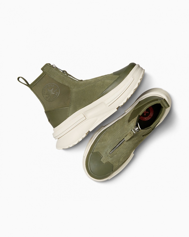 Converse Run Star Legacy Chelsea CX Platform Suede Utility / Egret / Egret | 4028-CHDTX