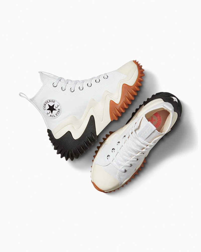 Converse Run Star Motion CX Platform Wit Zwart | 6230-HZFTD