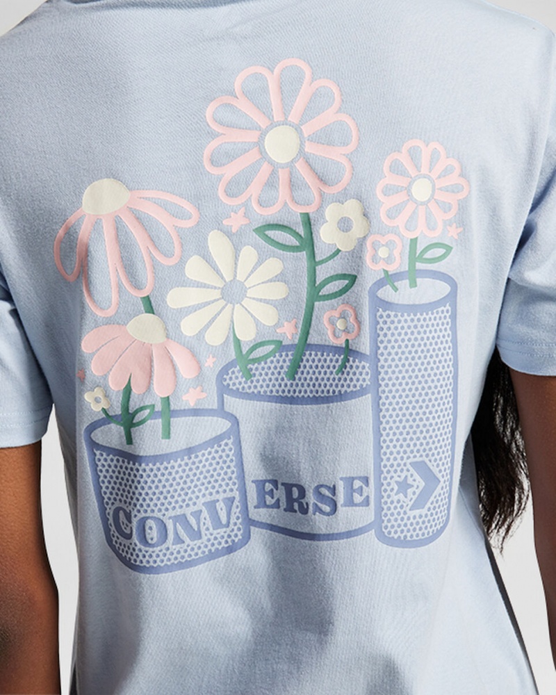 Converse Spring Blooms T-Shirt Grijs | 8410-LDZVI