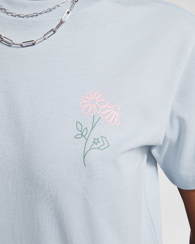 Converse Spring Blooms T-Shirt Grijs | 9128-EDAKG