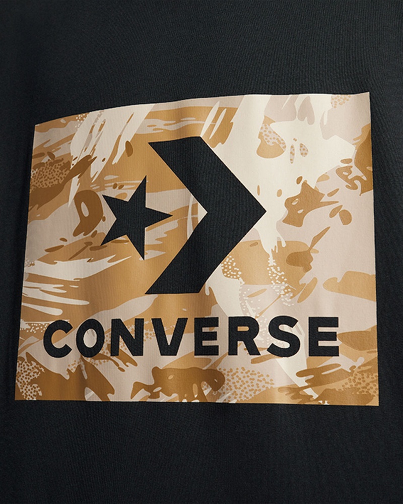 Converse Star Chevron Camo T-Shirt Zwart | 6723-ZCIVL