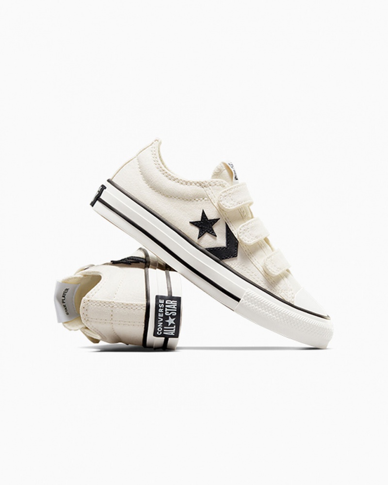 Converse Star Player 76 Easy-On Wit Zwart | 0486-HSZGX