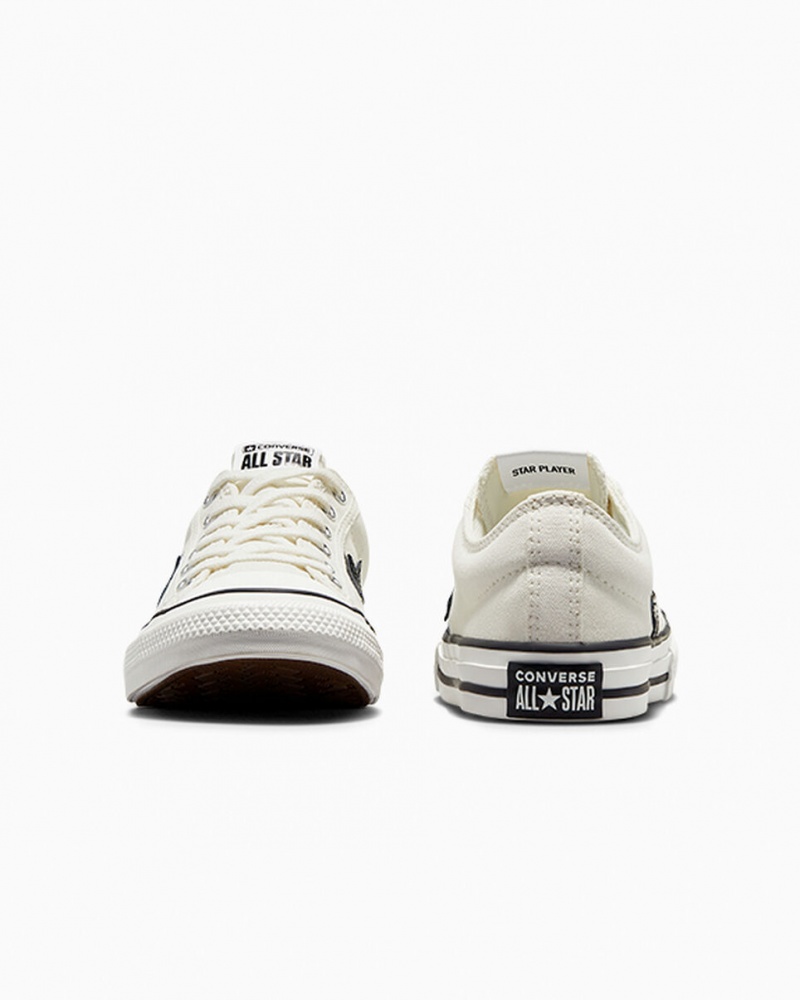 Converse Star Player 76 Wit Zwart | 2589-HCSZM