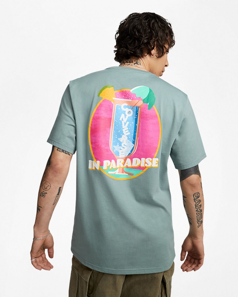 Converse Tropical Drink T-Shirt Grijs | 6829-HSTVY